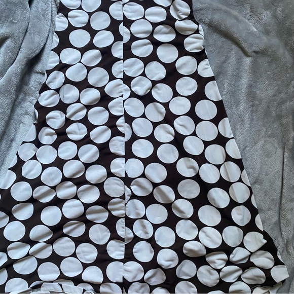 Y2k vintage Suzy cream & brown polka dot dress - Picture 10 of 12